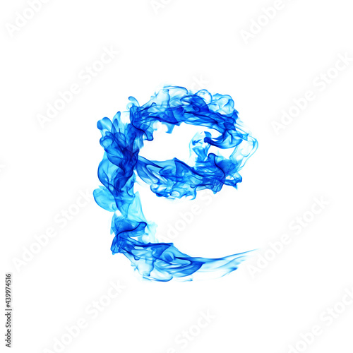 Blue Fire letter E.