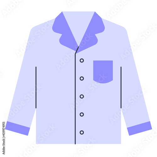 Flat Pajamas Icon