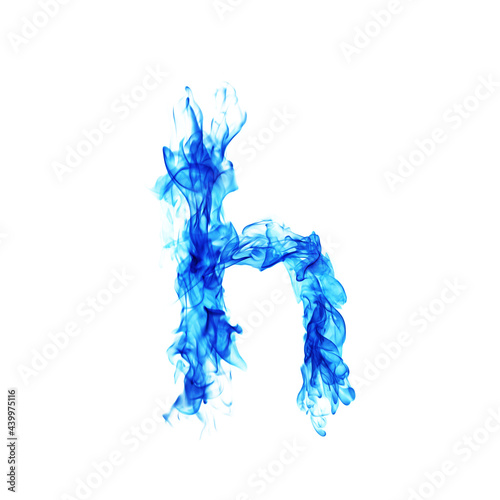 Blue Fire letter H.