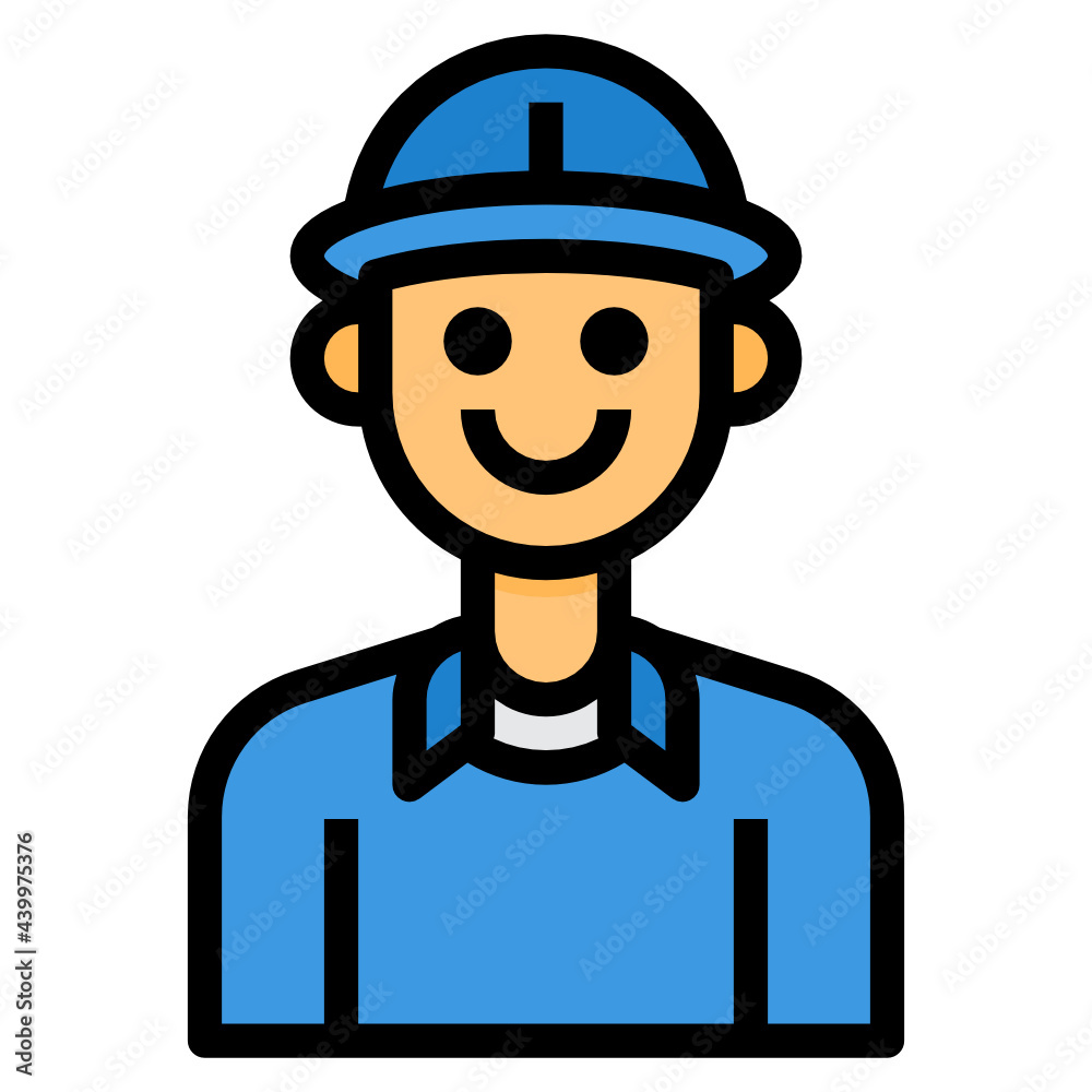 Avatar filled outline icon Avatar filled outline icon