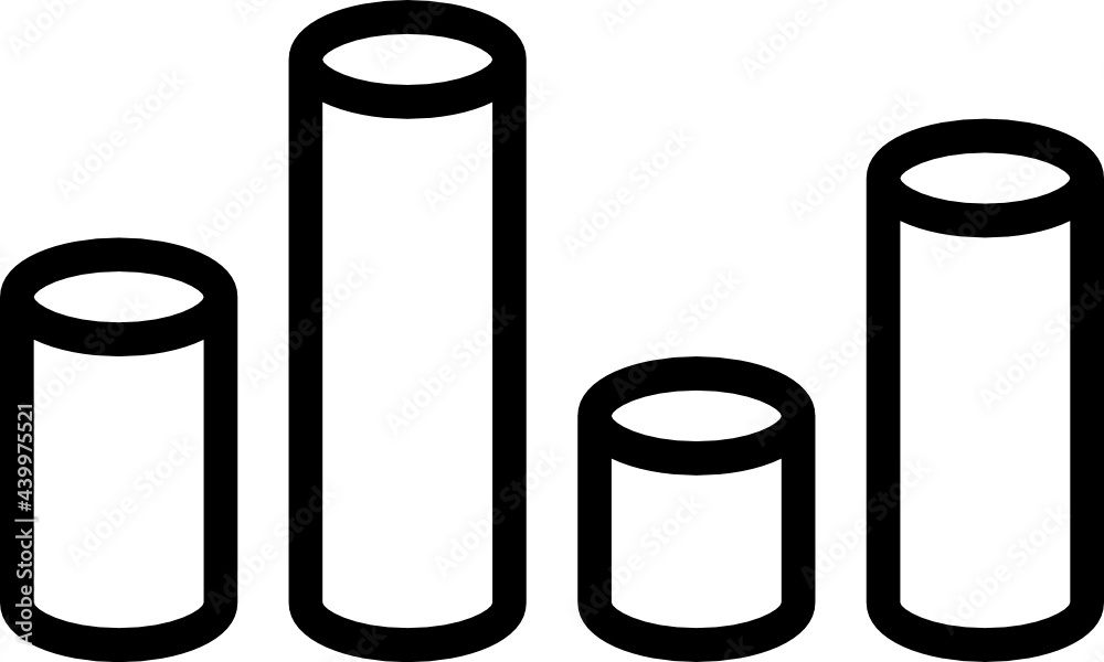 statistic minimal line icon statistic minimal line icon
