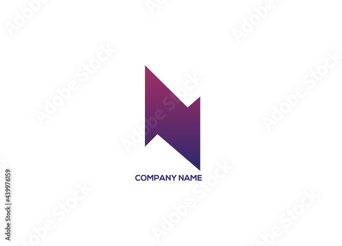 Modern N letter logo, Business logo