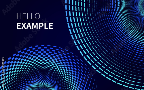Vector curve abstract vortex poster background design

