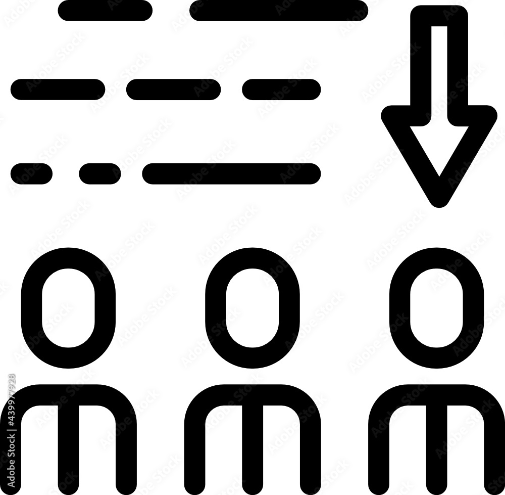 choose employee minimal line icon choose employee minimal line icon