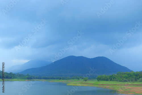 lake and mountains image