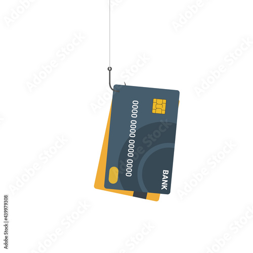 Data phishing hacking online scam Credit card fraud concept