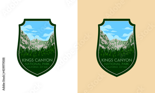National park vector emblem
