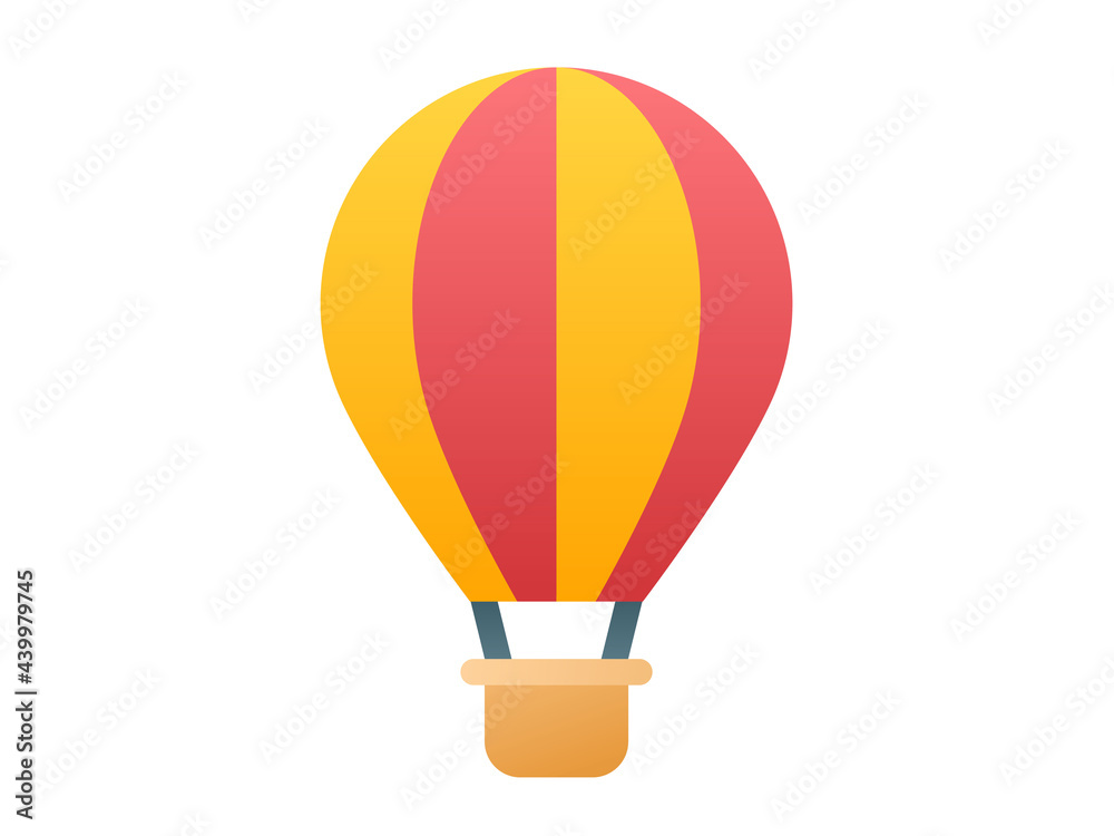 air balloon single isolated icon with smooth style air balloon single isolated icon with smooth style