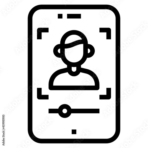 Influencer outline icon