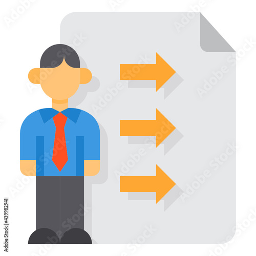 Worker flat icon