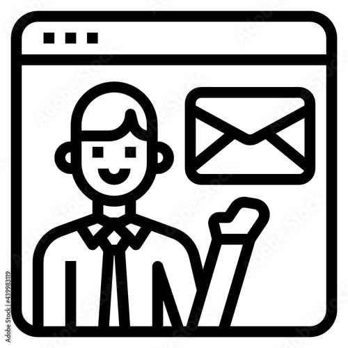 Mail outline icon