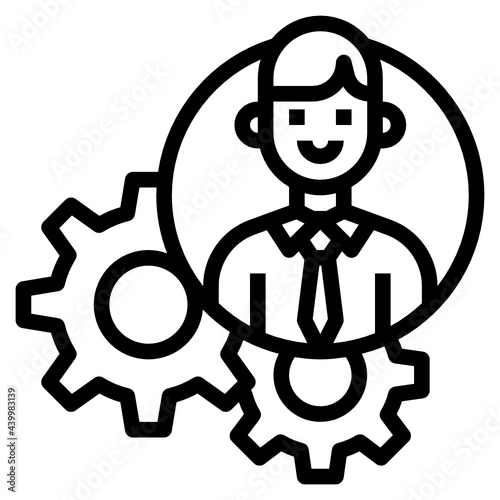 Manager outline icon