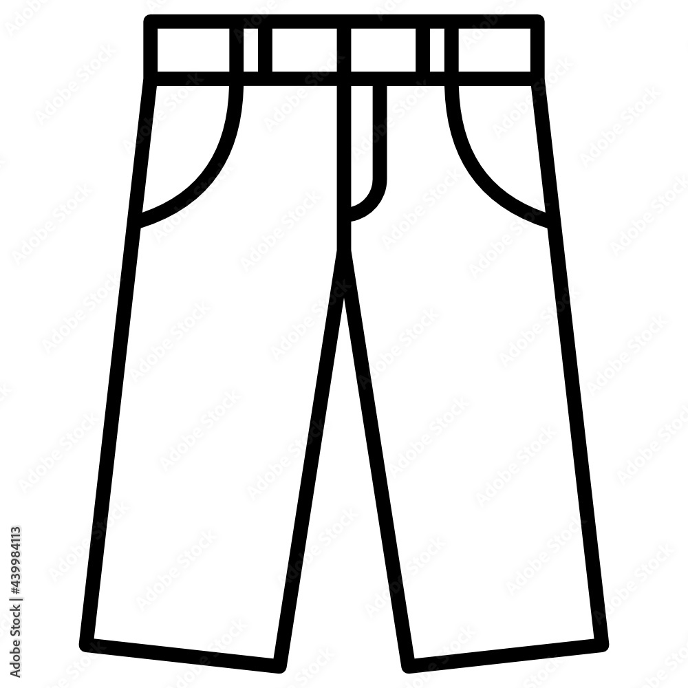 Outline Pants Icon Outline Pants Icon