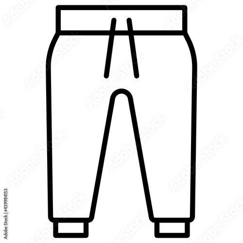 Outline Jogger pants Icon
