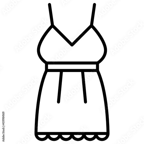 Outline Nightgown Icon