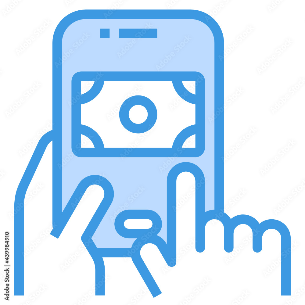 Payment blue outline icon Payment blue outline icon