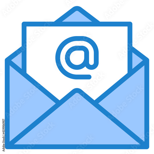 email blue style icon