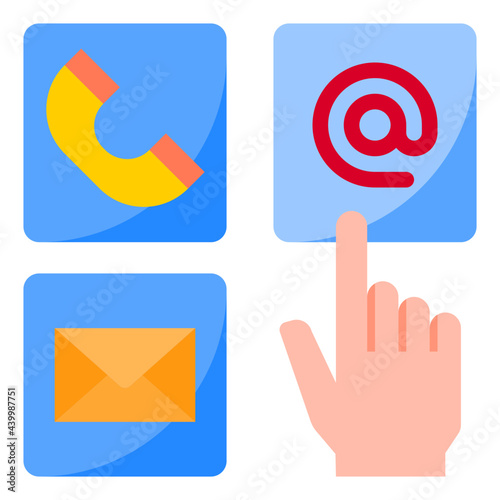 communicate flat style icon
