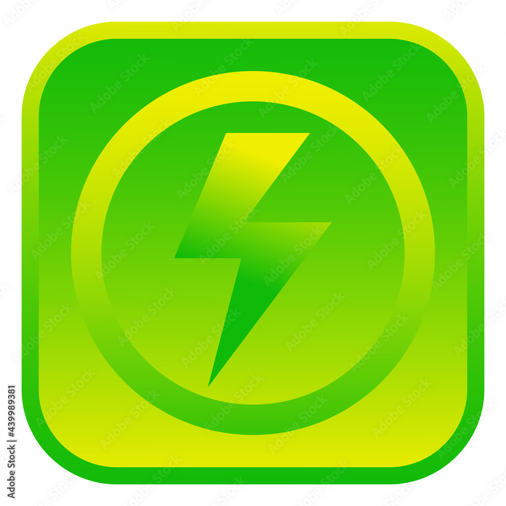 Lightning in a circle. Isolated web icon. Lightning in a circle. Isolated web icon.