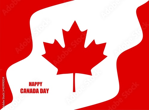 illustration background happy Canada day