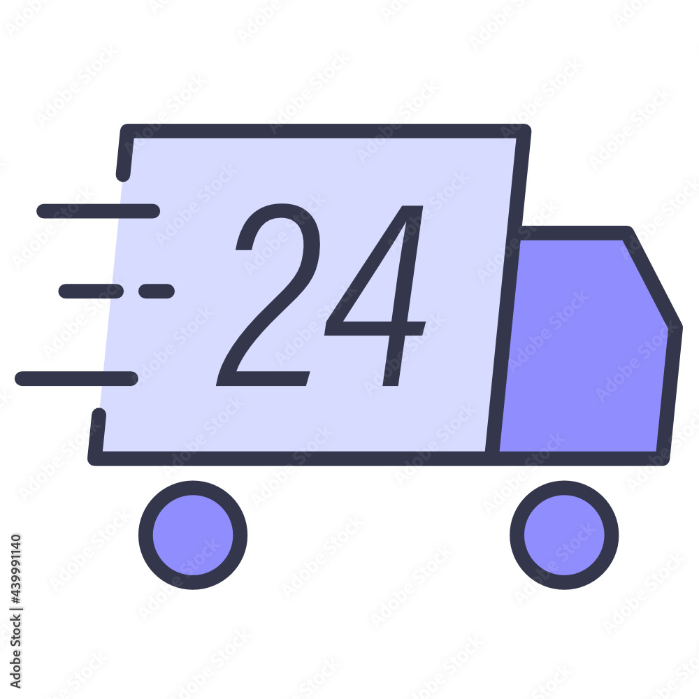 Filled outline shipping icon Filled outline shipping icon