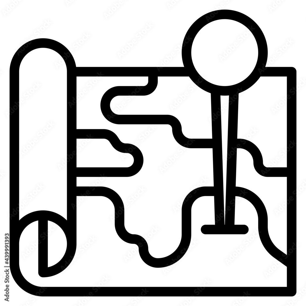 location outline style icon location outline style icon
