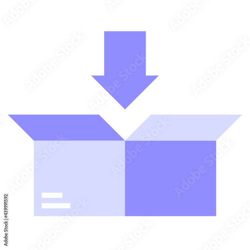 Flat shipping icon