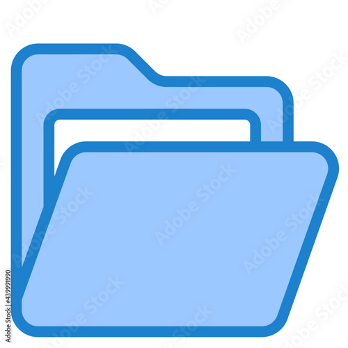 folder blue style icon