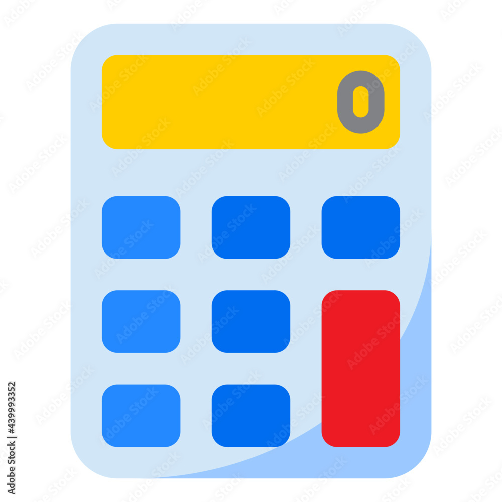calculator flat style icon calculator flat style icon