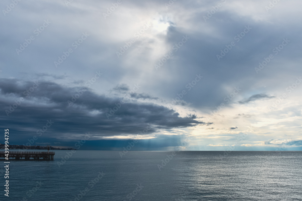 Fototapeta premium clouds over the sea