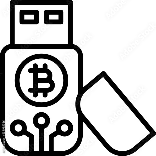 Cryptocurrency wallet icon, Cryptocurrency related vector