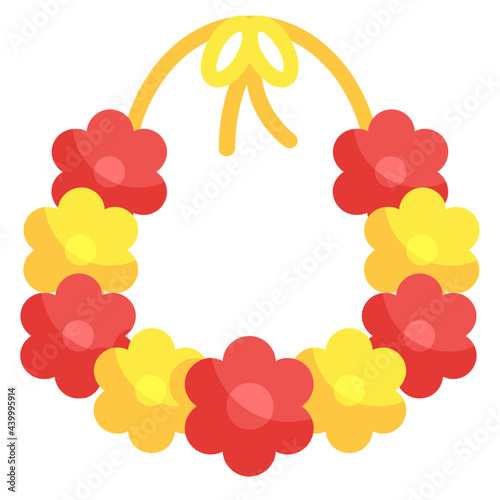 necklace flat icon