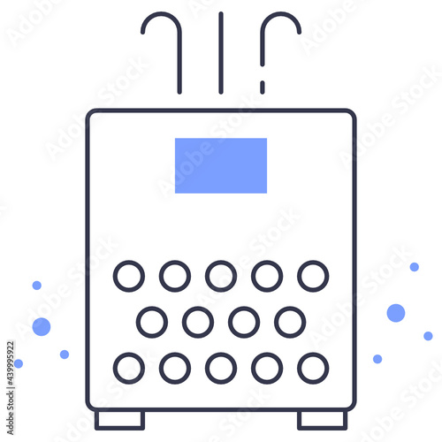 Colored line air purifier icon