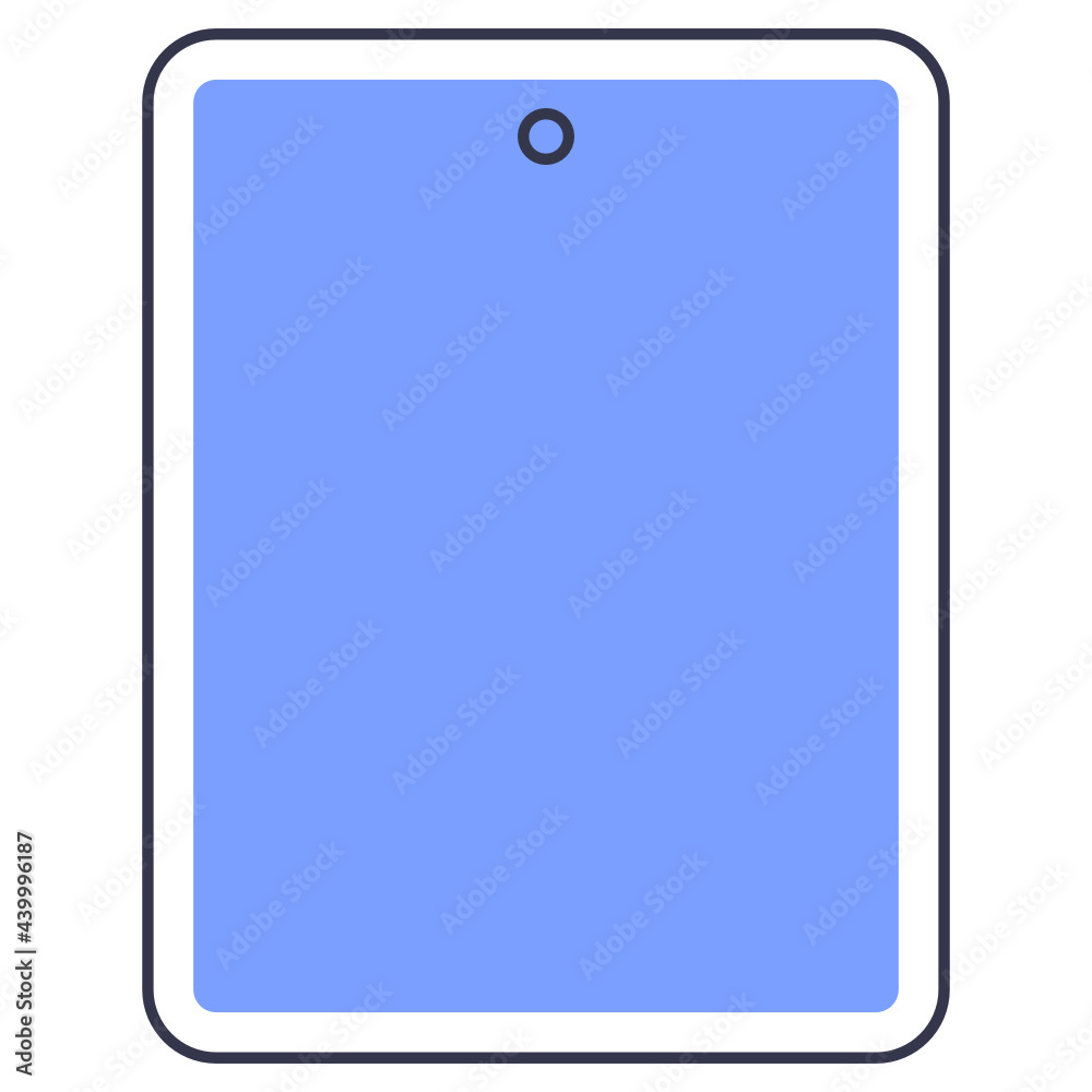 Colored line tablet computer icon Colored line tablet computer icon
