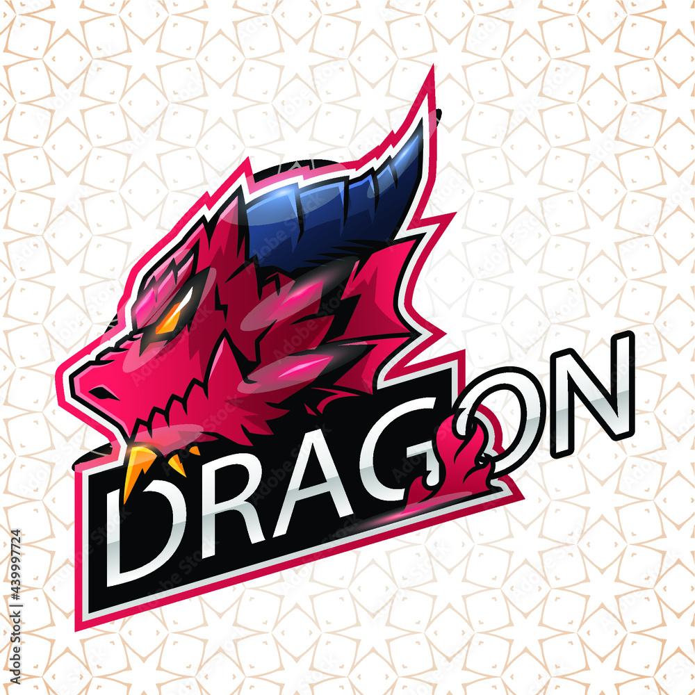 dragon logo vector illustration