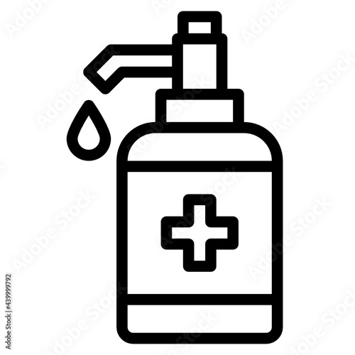 Sanitizer outline icon