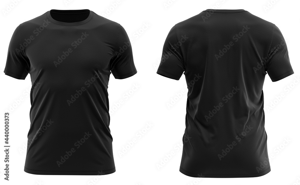 Muscle Black t-shirt Stock Photo | Adobe Stock