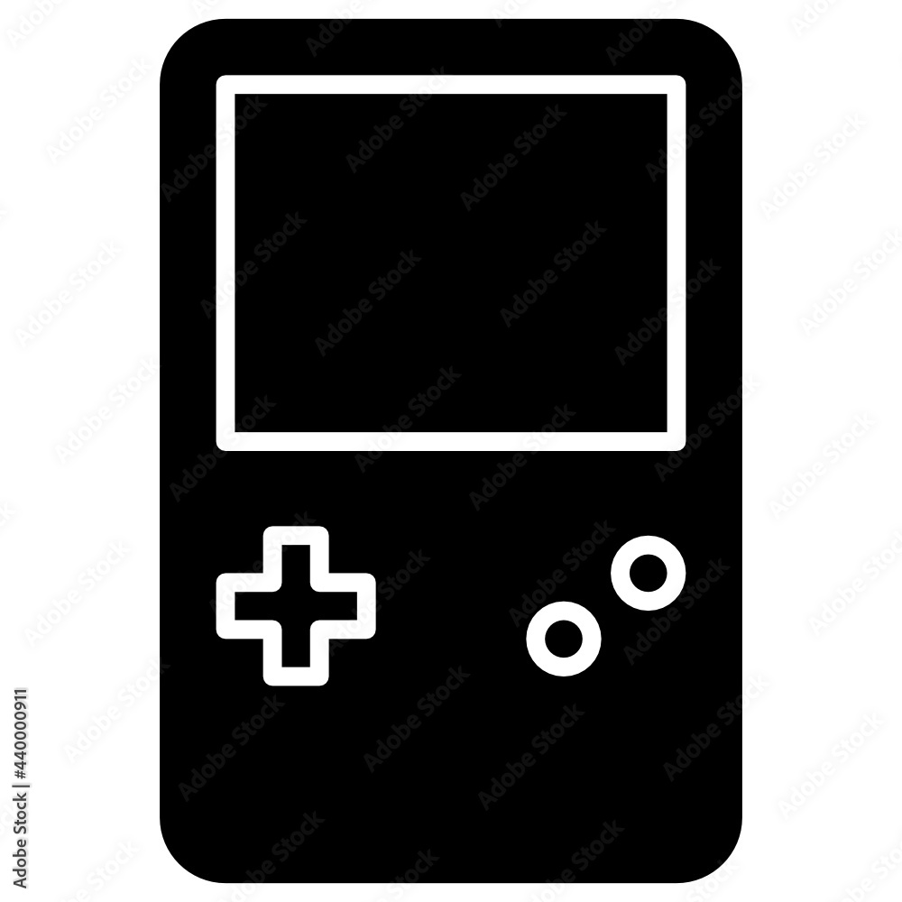 Glyph video game console icon Glyph video game console icon