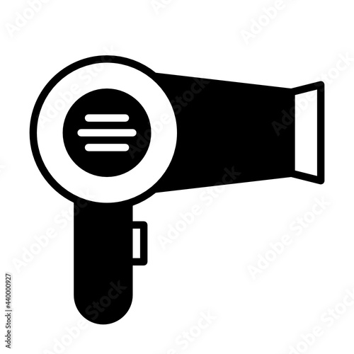 Glyph hair dryer icon