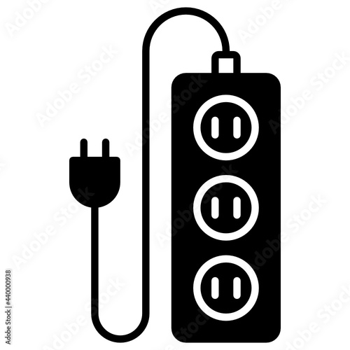 Glyph extension cord icon