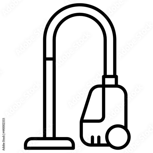 Outline vacuum cleaner icon