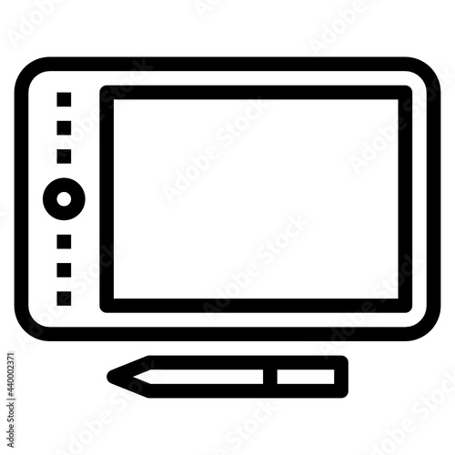 Graphic Tablet outline icon