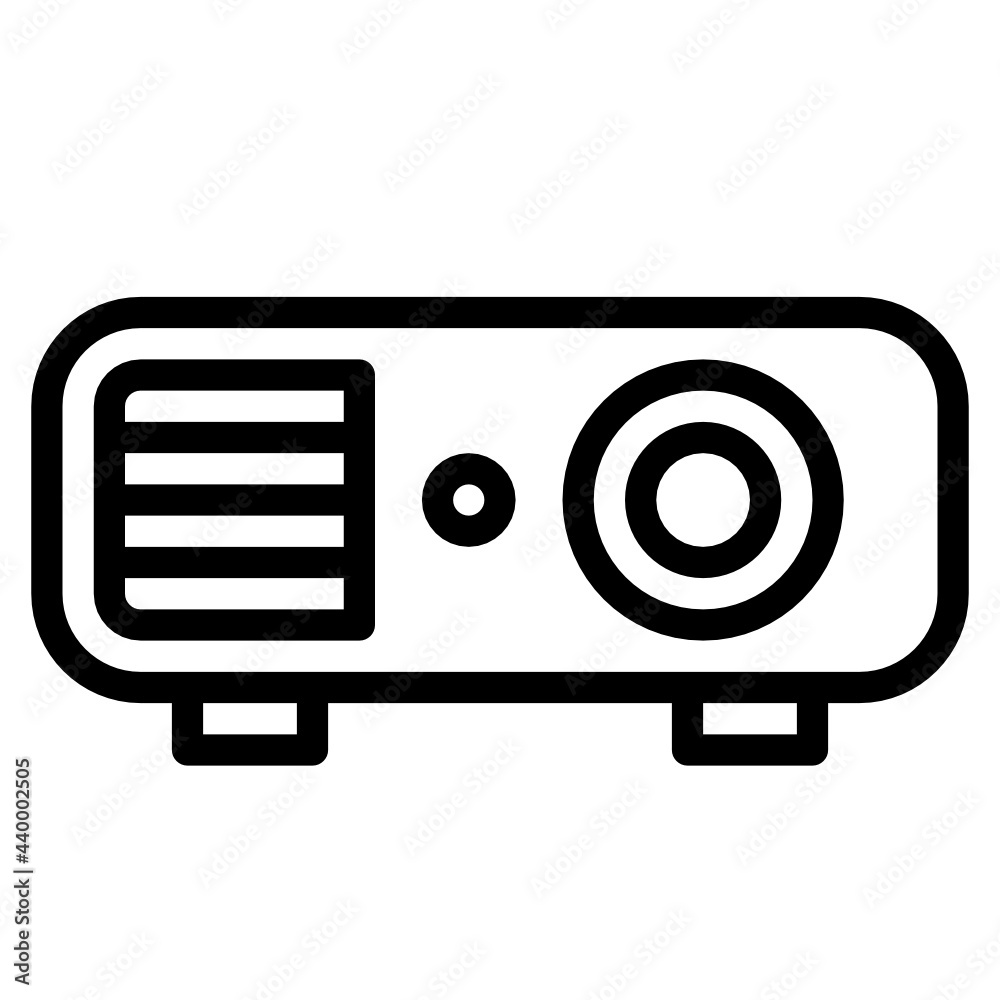 Projector outline icon Projector outline icon