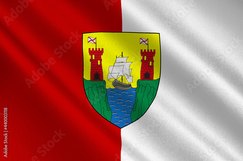 Flag of County Cork in Munster of Ireland photo