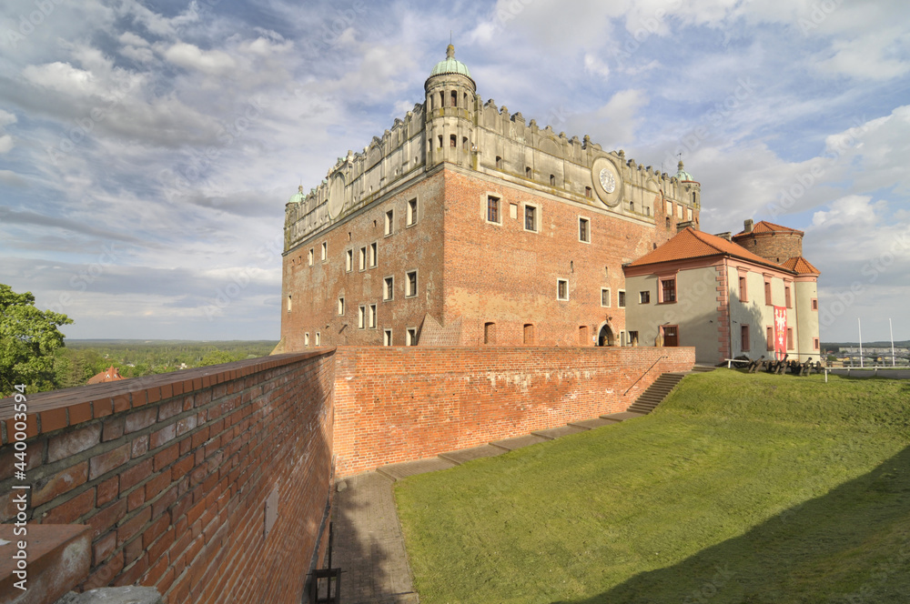 Naklejka premium Gotycko-renesansowy Zamek w Golubiu-Dobrzyniu, Polska.