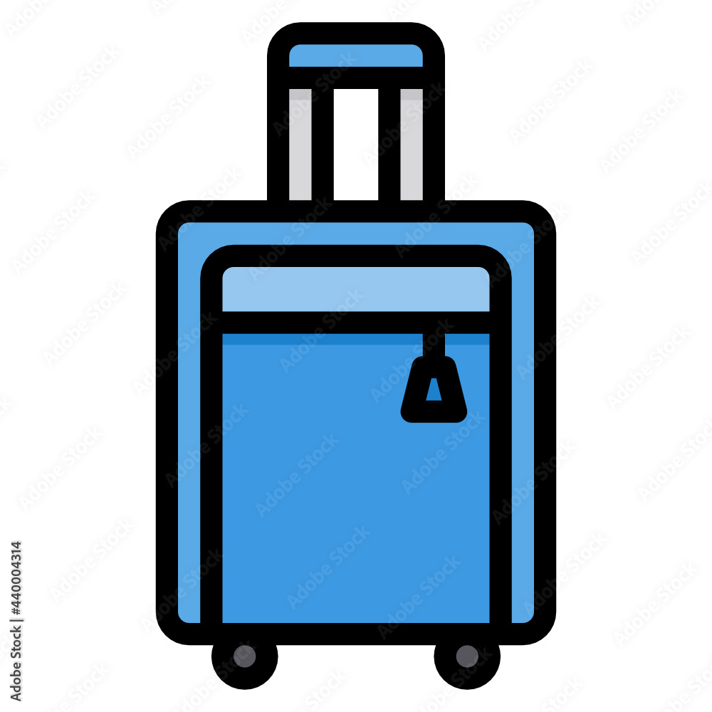 Fototapeta premium Luggage filled outline icon