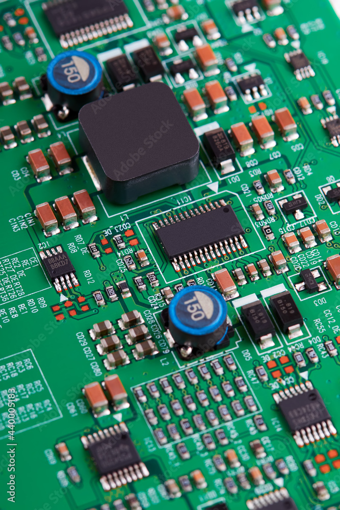 Electronic circuit board close up. Electronic circuit board close up.