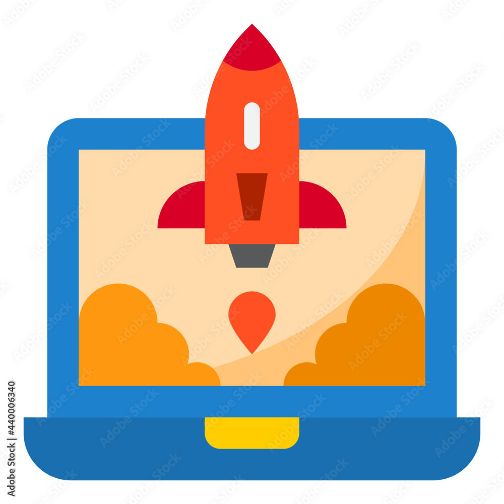 startup flat style icon startup flat style icon