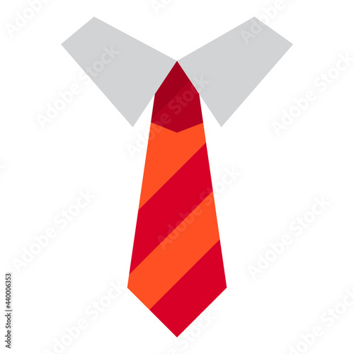 tie flat style icon