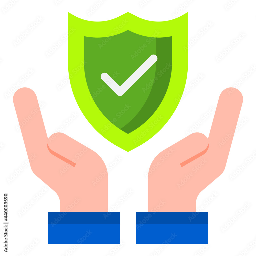 safety flat style icon